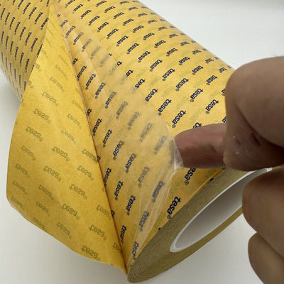 কেনা TESA 68594 ডাই-কাটার জন্য স্বচ্ছ উচ্চ সান্দ্রতাযুক্ত আর্দ্রতা প্রতিরোধী ডাবল সাইড অ্যাডসিভ পিইটি ফিল্ম টেপ অনলাইনে উৎপাদন