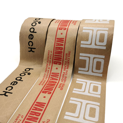 কেনা Custom printed LOGO reinforced Water-activated  kraft paper tape online manufacture
