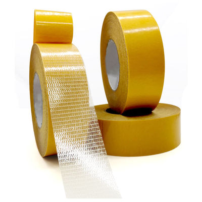 কেনা Double-sided long filament adhesive tape mesh glass fiber carpet tape online manufacture