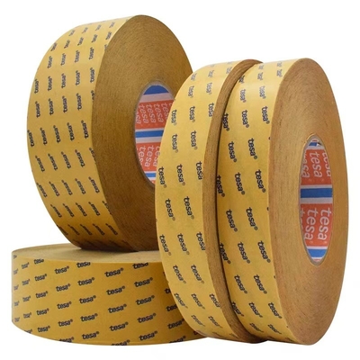 TESA 63303 30μm শক্তিশালী আঠালো ডাবল সাইড টেপ সাবস্ট্র্যাট ছাড়া স্বচ্ছ